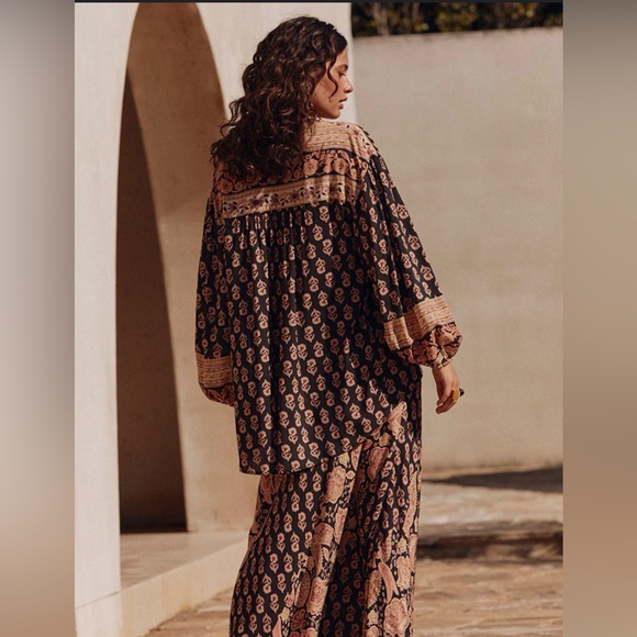 Spell And The Gypsy Marmont Blouse In Whiskey Color - Picture 4 of 8